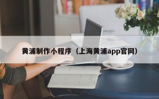 林州黄浦制作小程序（上海黄浦app官网）